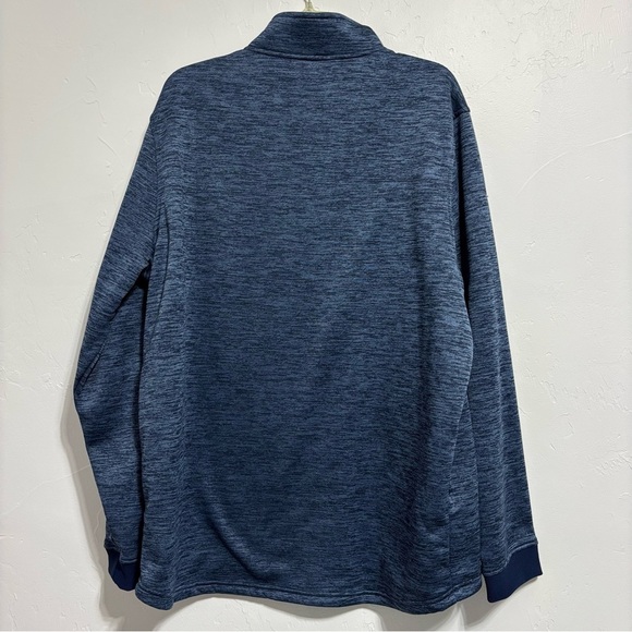 Under Armour Pullover 1/4 Quarter Zip Blue Sweatshirt Jacket XXL Men's 2XL Loose - Picture 4 of 10